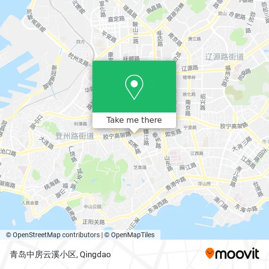 青岛中房云溪小区 map