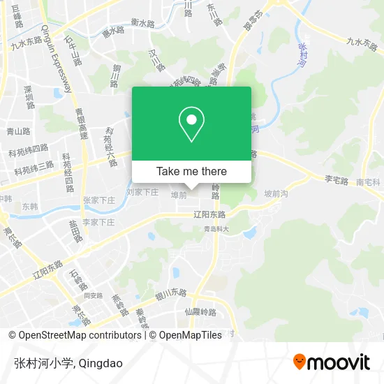 张村河小学 map