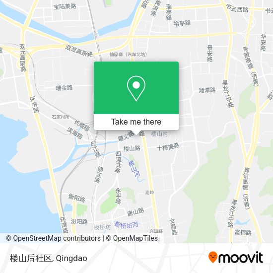 楼山后社区 map