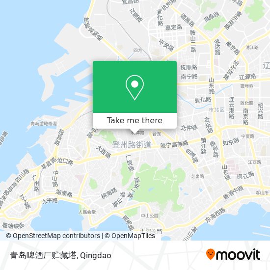 青岛啤酒厂贮藏塔 map
