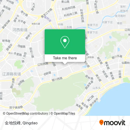 金地悦峰 map