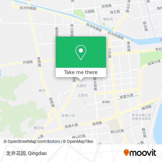 龙井花园 map