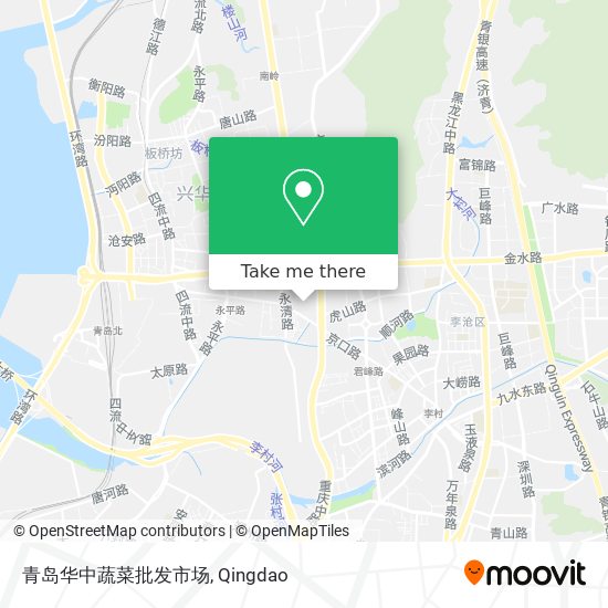 青岛华中蔬菜批发市场 map