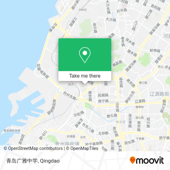 青岛广雅中学 map