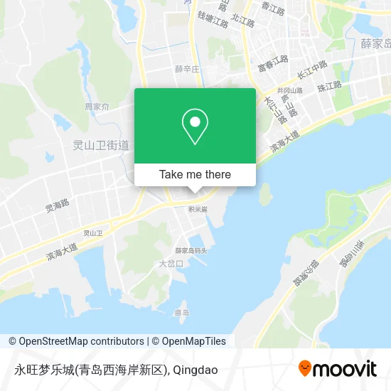 永旺梦乐城(青岛西海岸新区) map