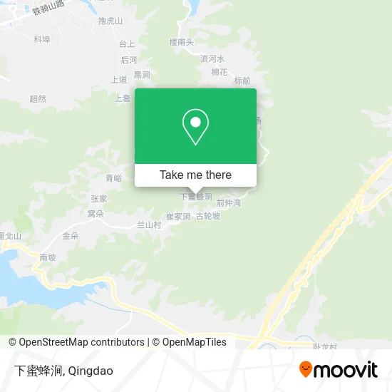 下蜜蜂涧 map