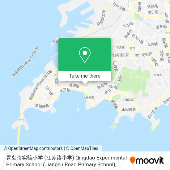 青岛市实验小学 (江苏路小学) Qingdao Experimental Primary School (Jiangsu Road Primary School) map
