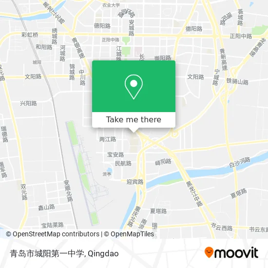 青岛市城阳第一中学 map