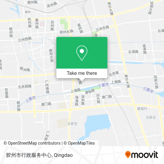 胶州市行政服务中心 map