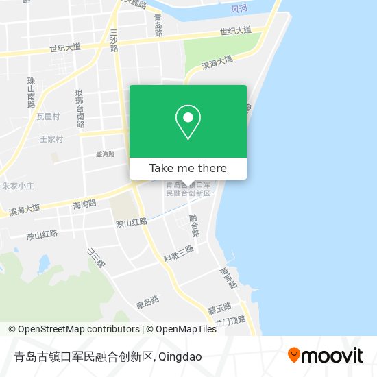 青岛古镇口军民融合创新区 map