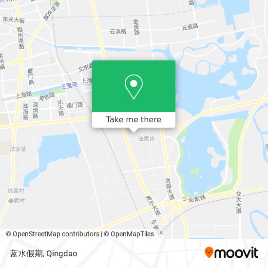 蓝水假期 map