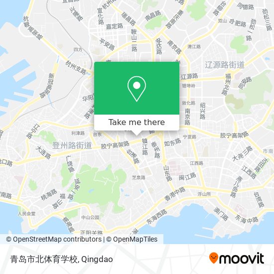 青岛市北体育学校 map