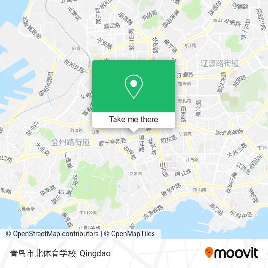 青岛市北体育学校 map