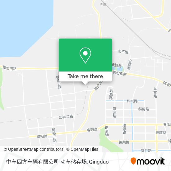 中车四方车辆有限公司 动车储存场 map