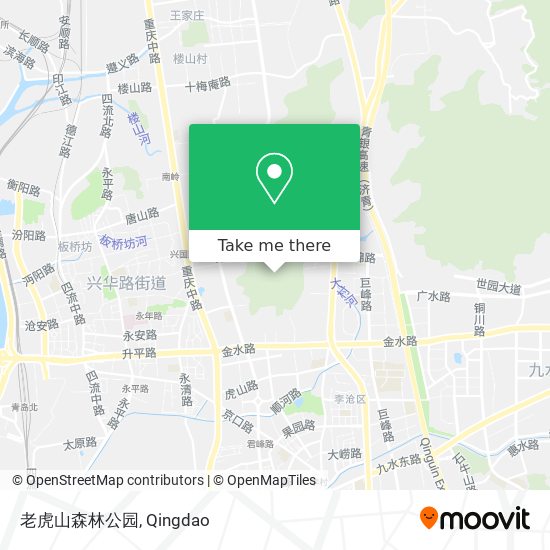 老虎山森林公园 map