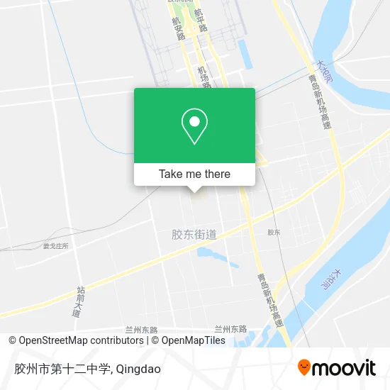 胶州市第十二中学 map