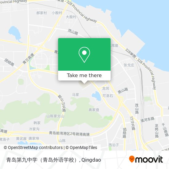 青岛第九中学（青岛外语学校） map