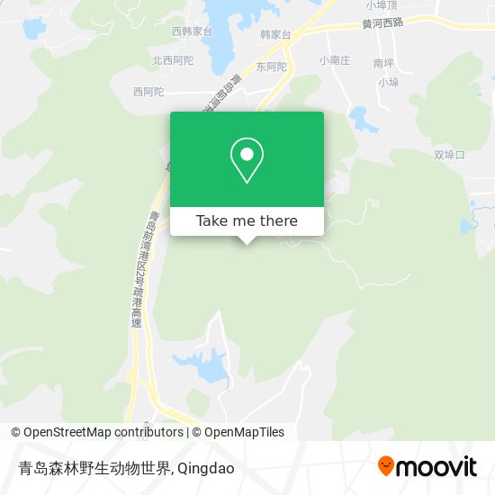 青岛森林野生动物世界 map