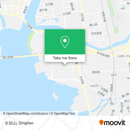 女姑山 map