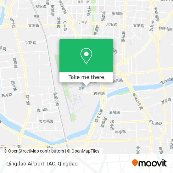 Qingdao Airport TAO map