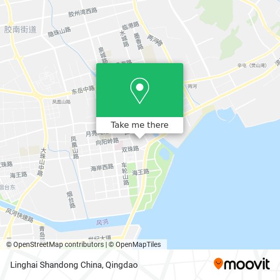 Linghai Shandong China map