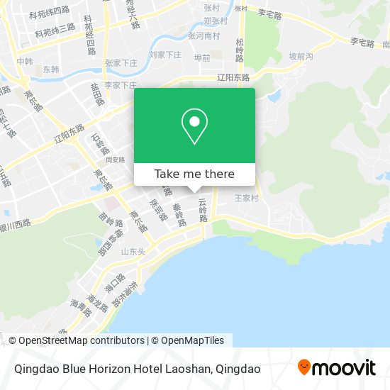 Qingdao Blue Horizon Hotel Laoshan map