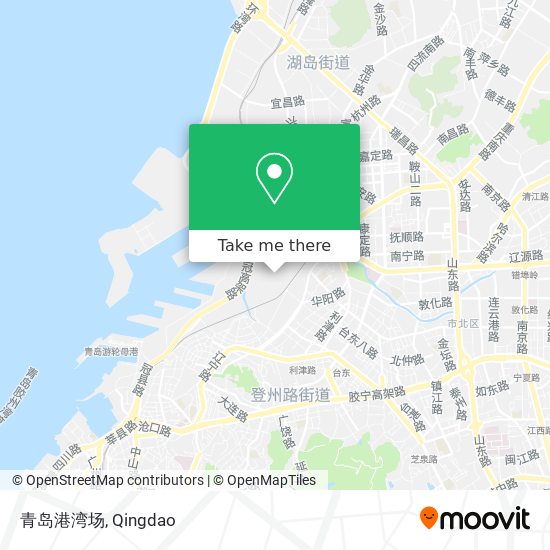 青岛港湾场 map