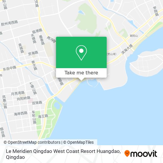 Le Meridien Qingdao West Coast Resort Huangdao map