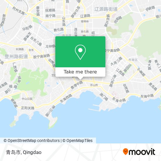 青岛市 map