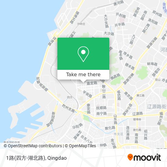 1路(四方-湖北路) map