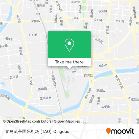 青岛流亭国际机场 (TAO) map