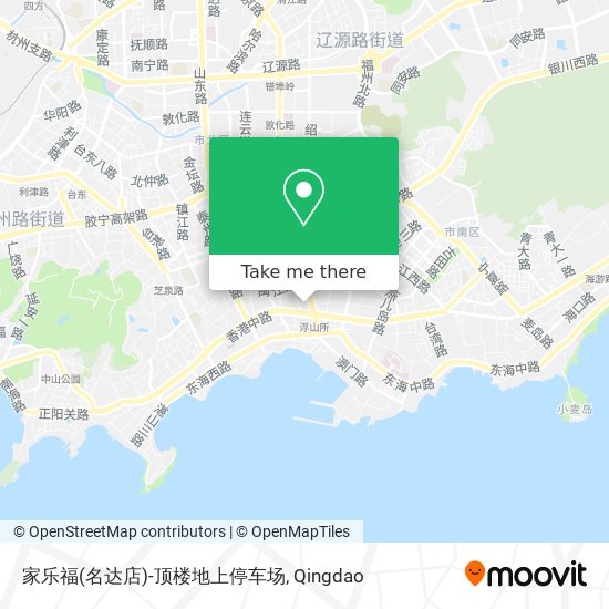 家乐福(名达店)-顶楼地上停车场 map