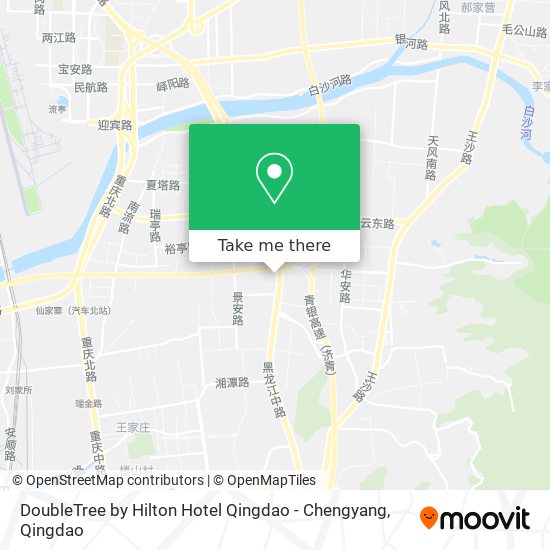 DoubleTree by Hilton Hotel Qingdao - Chengyang map