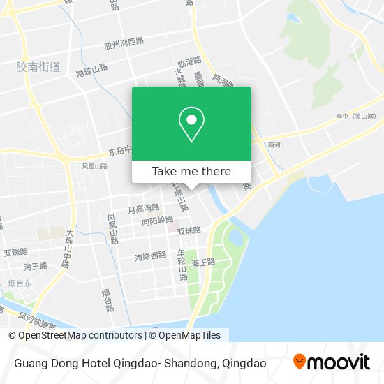 Guang Dong Hotel Qingdao- Shandong map