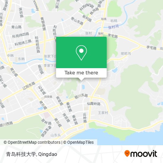 青岛科技大学 map