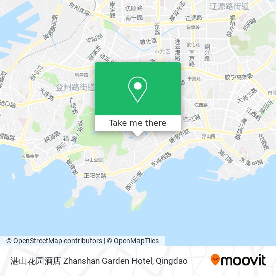 湛山花园酒店 Zhanshan Garden Hotel map