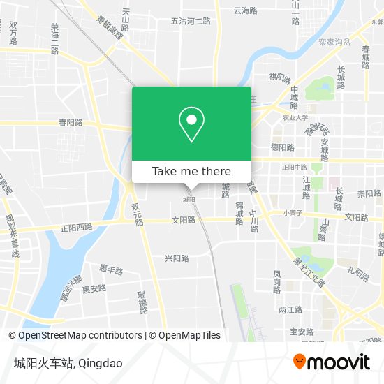 城阳火车站 map