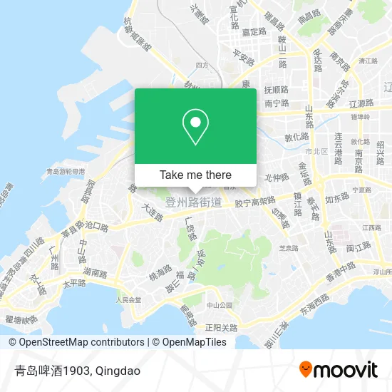 青岛啤酒1903 map