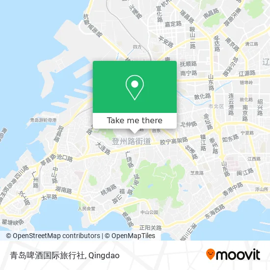 青岛啤酒国际旅行社 map