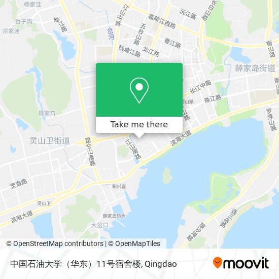 中国石油大学（华东）11号宿舍楼 map