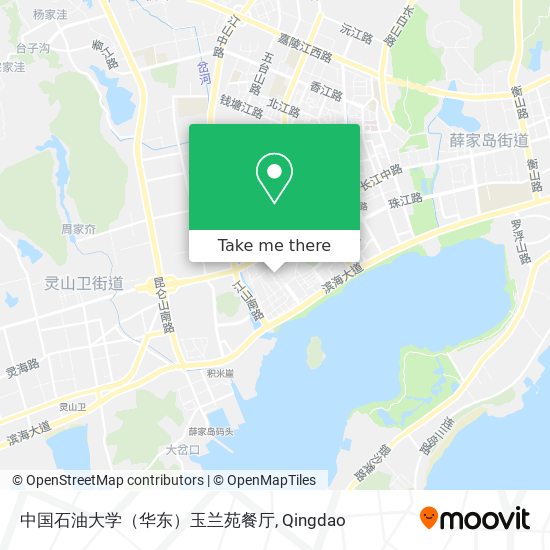 中国石油大学（华东）玉兰苑餐厅 map