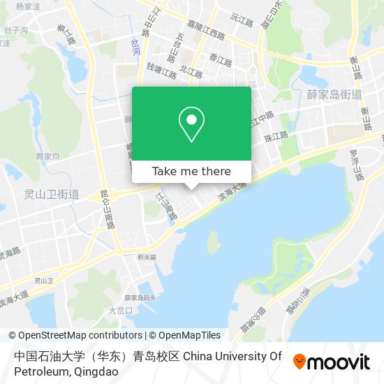 中国石油大学（华东）青岛校区 China University Of Petroleum map