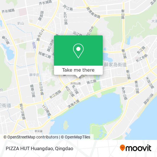 PIZZA HUT Huangdao map