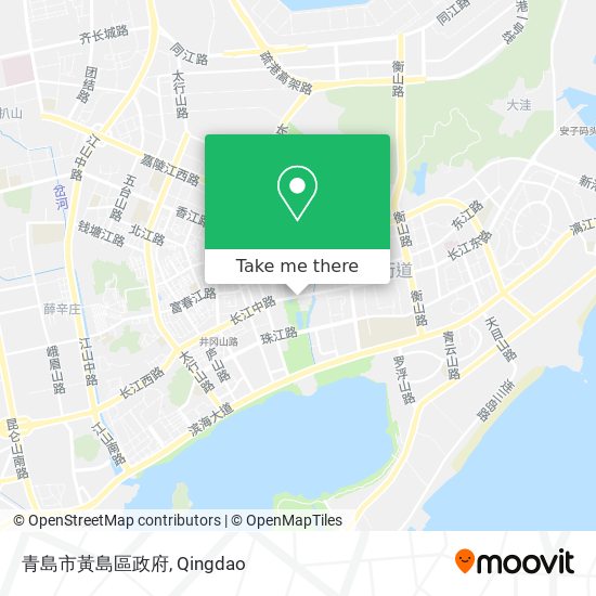 青島市黃島區政府 map