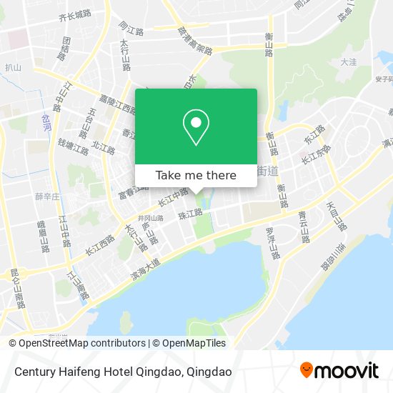 Century Haifeng Hotel Qingdao map