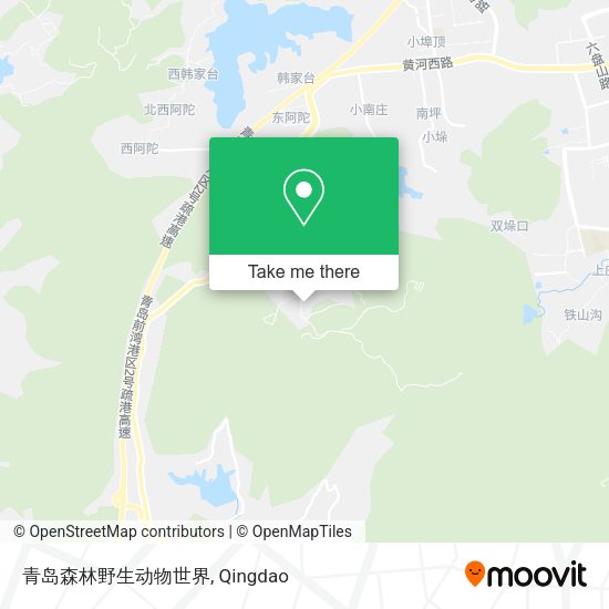 青岛森林野生动物世界 map