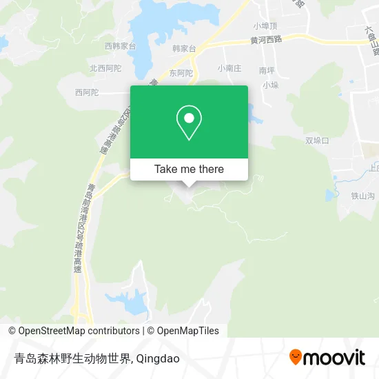 青岛森林野生动物世界 map
