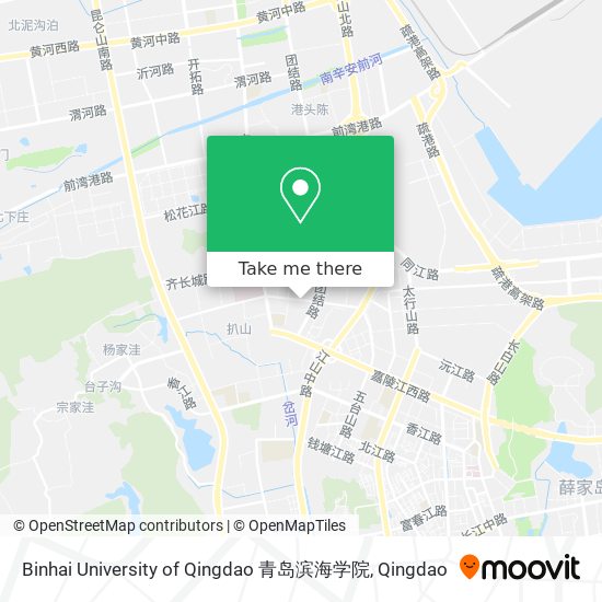 Binhai University of Qingdao 青岛滨海学院 map