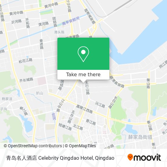 青岛名人酒店 Celebrity Qingdao Hotel map
