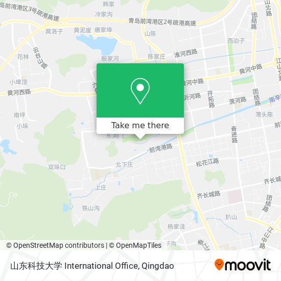 山东科技大学 International Office map